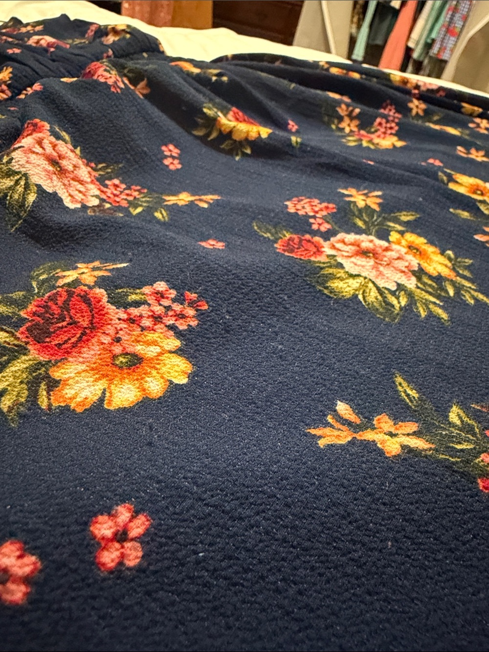Chenault Girl navy maxi dress with floral design - Size 12 - Picture 9 of 9